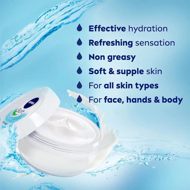 Nivea Refreshingly Soft Moisturising Cream 100ml-02 Nivea Refreshingly Soft Moisturising Cream 100ml-02